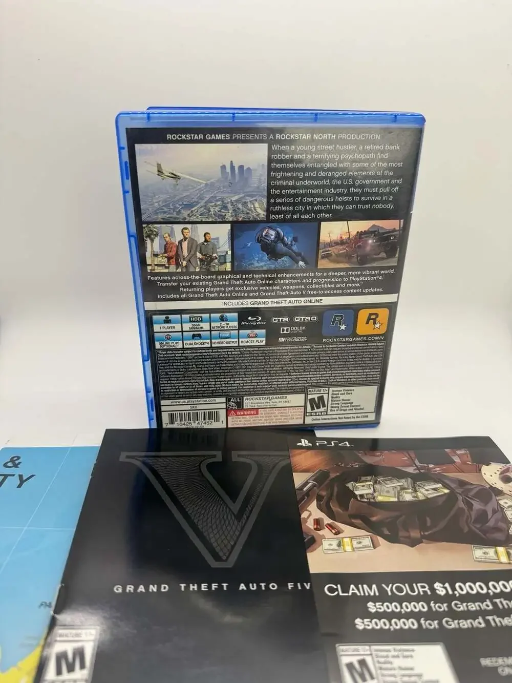Grand Theft Auto V Replacement Game Case for PlayStation 4
